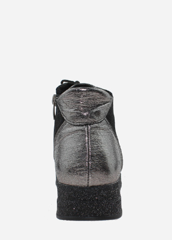 Осенние ботинки re114 черный-никель Emilio из натуральной замши