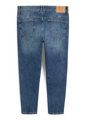 Синие демисезонные слим джинсы C&A