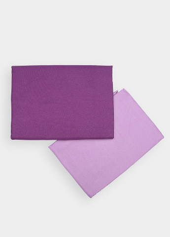 Комплект постільної білизни фіолетового кольору півторка Let's Shop (256548190)