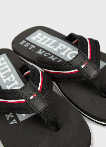 Черные кэжуал вьетнамки Tommy Hilfiger