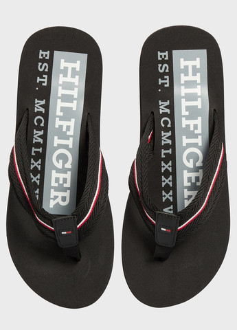 Черные кэжуал вьетнамки Tommy Hilfiger