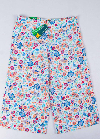 Комбинированные кэжуал летние прямые брюки United Colors of Benetton