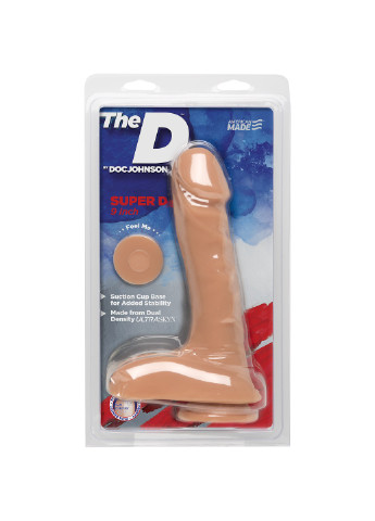 Фаллоимитатор The D - Super D - 9 Inch With Balls - ULTRASKYN, диаметр 6,4см Doc Johnson (254885456)