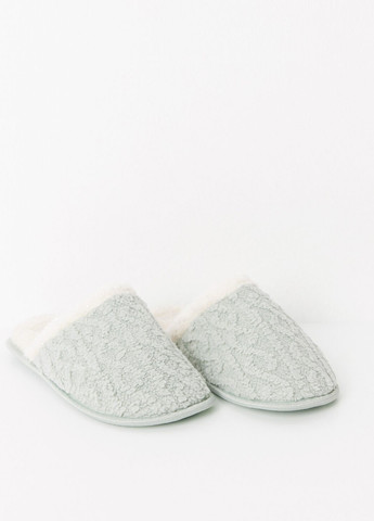 Оливковые тапочки Women'secret с мехом