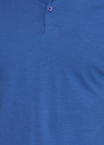 Синяя футболка-поло для мужчин Clartex однотонная
