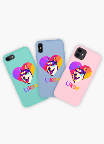 Чехол силиконовый Apple Iphone X Лайк Лайка (Likee) (6129-1598) MobiPrint (219485868)