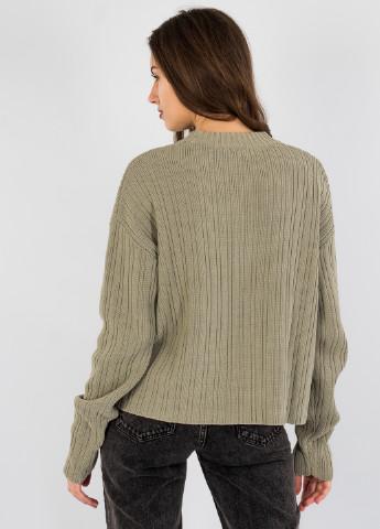 Серо-зеленый демисезонный свитер H&M