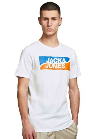 Біла футболка Jack & Jones