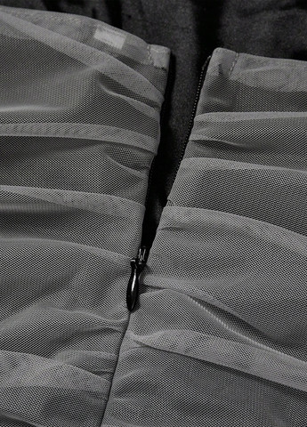 Сіра коктейльна сукня силуетна SHEIN однотонна