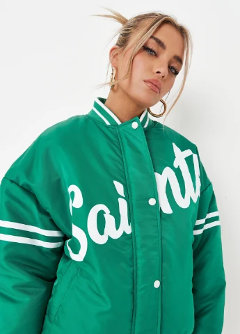 Бомбер Missguided бейсбольний на блискавці, на кнопках (276253946)