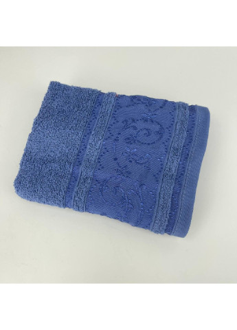 Power полотенце для лица махровое febo vip cotton ecre турция 6392 синее 50х90 см комбинированный производство - Турция