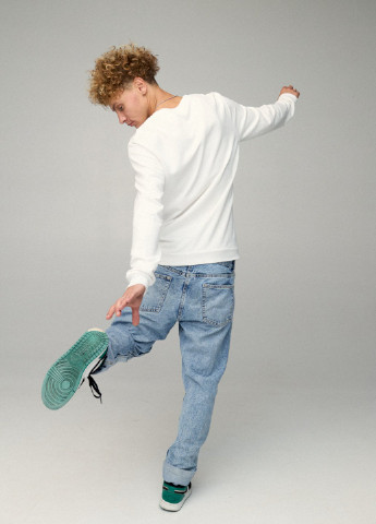 Білий свитшот мужской basic /no flis/ YAPPI малюнок (254557509)