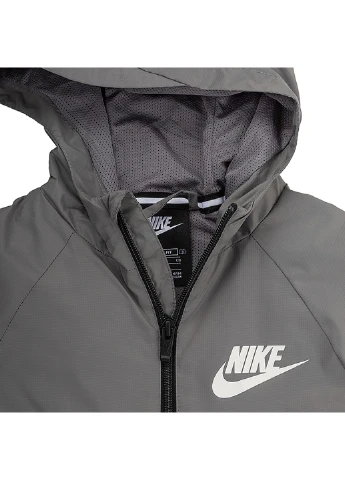 Серая демисезонная кофта b nsw wr jkt hd gx qs Nike