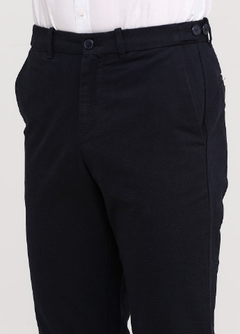 Темно-синие классические демисезонные прямые брюки C&A