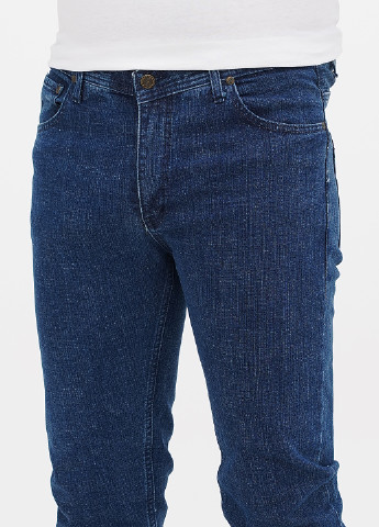Синие демисезонные зауженные джинсы Else