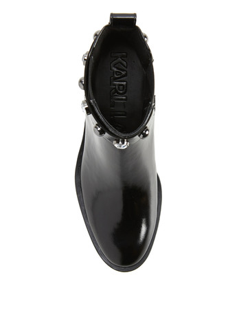 Осенние ботинки челси Karl Lagerfeld со стразами, с заклепками