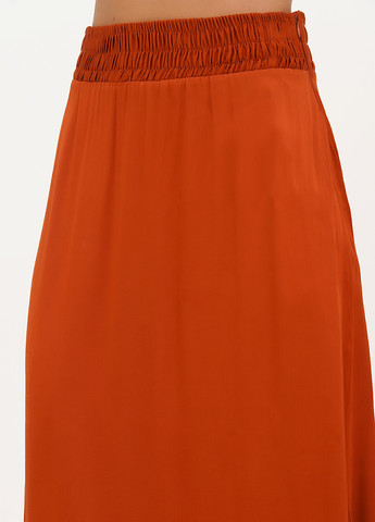 Оранжевая кэжуал однотонная юбка Vicolo а-силуэта (трапеция)