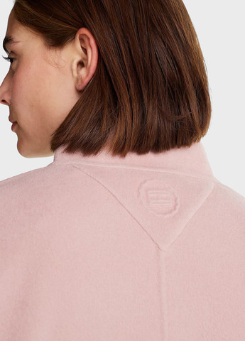 Світло-рожеве Кежуал напівпальто однобортне Tommy Hilfiger однотонне