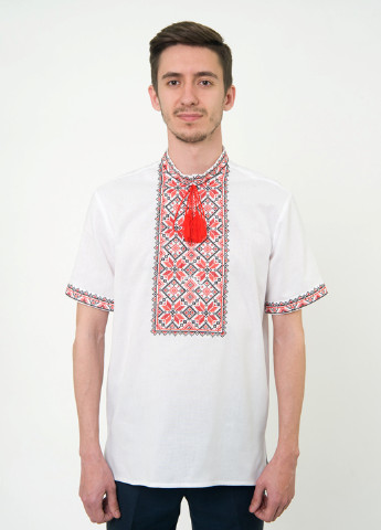 Рубашка Vyshyvanka белая кэжуал