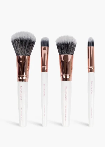 Набір дорожніх пензлів Brushworks White & Gold Boohoo (256192430)