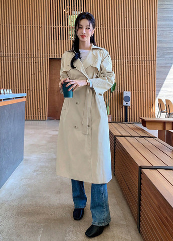 Плащ SHEIN на гудзиках демісезон (333530065)