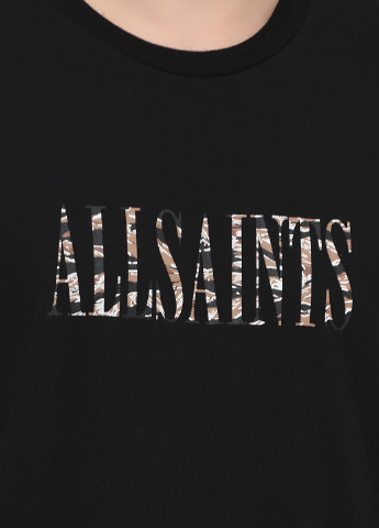 Черная футболка Allsaints