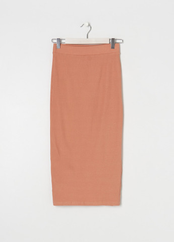 Светло-розовая кэжуал однотонная юбка Sinsay карандаш