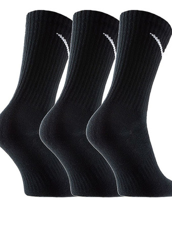 Чёрные носки (3 пары) sx7676-010 Nike логотипы (311981757)