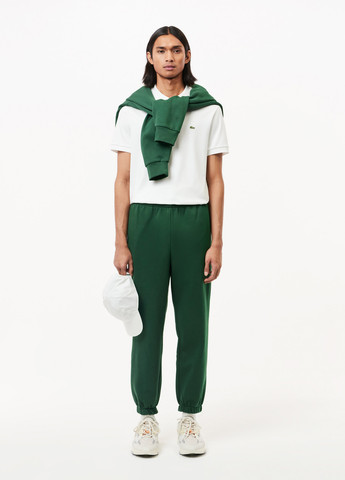 Зеленые спортивные демисезонные джоггеры брюки Lacoste