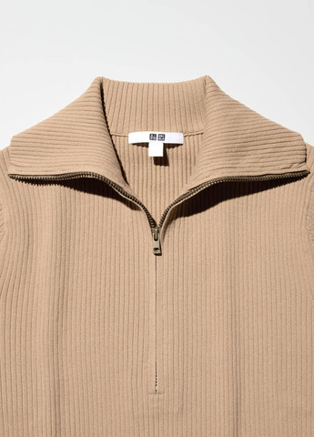 Бежева кежуал сукня Uniqlo однотонна