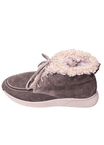 Зимние ботинки Камея с мехом, со шнуровкой из натуральной замши