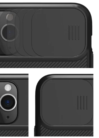 Карбонова накладка Camshield (шторка на камеру) для Apple iPhone 11 Pro Max (6.5 ') Чорний / Black (is_00000034955_2) Nillkin (229727554)