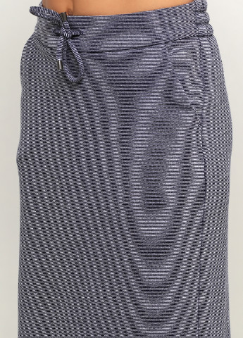 Темно-синяя кэжуал в полоску юбка BRANDTEX COPENHAGEN миди