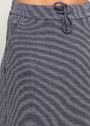 Темно-синяя кэжуал в полоску юбка BRANDTEX COPENHAGEN миди