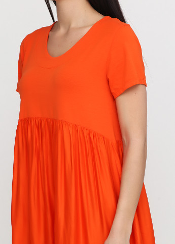 Оранжевое кэжуал платье Altamira однотонное