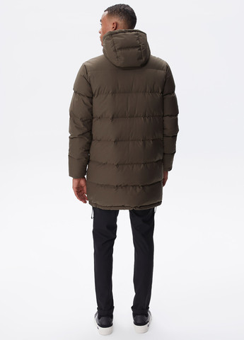 Коричневая зимняя куртка Lacoste