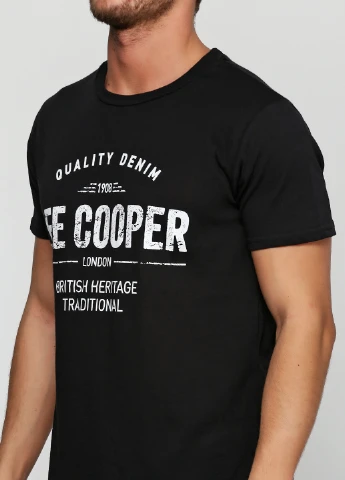 Черная футболка Lee Cooper