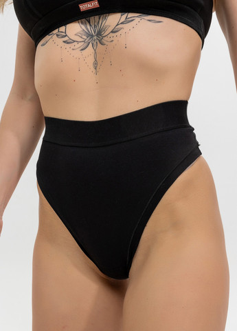 Хлопковые стринги с высокой посадкой TOTALFIT (330987684)
