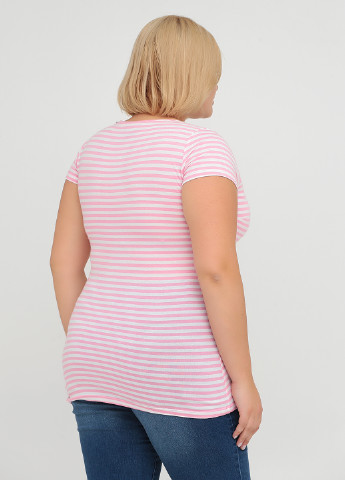 Светло-розовая летняя футболка для кормящих мам Gina Benotti