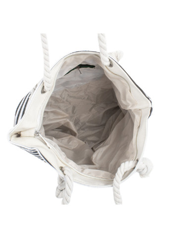 Жіноча пляжна тканинна сумка 34,5х32,5х9,5 см KMY однотонна чорна пляжна