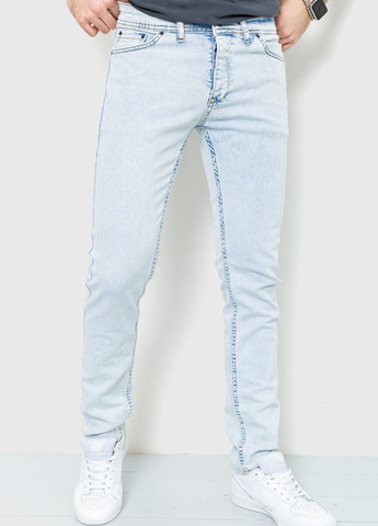 Голубые демисезонные слим джинсы Ager