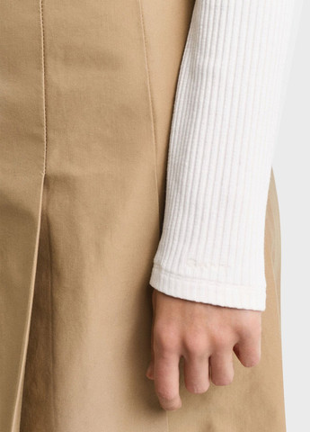 Белая женская футболка-поло Gant однотонная