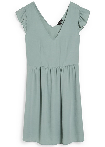 М'ятна кежуал сукня кльош C&A однотонна