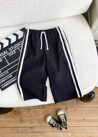 Черные спортивные демисезонные брюки SHEIN