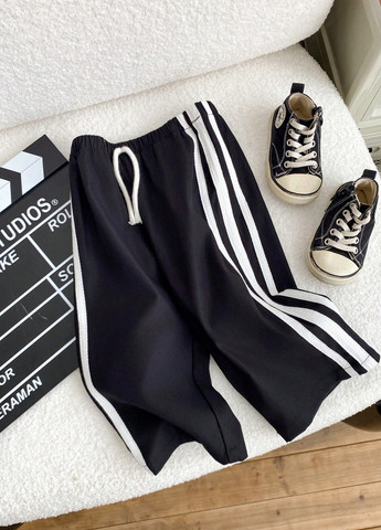 Черные спортивные демисезонные брюки SHEIN