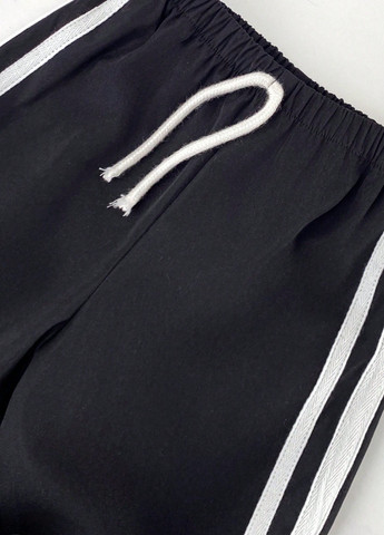 Черные спортивные демисезонные брюки SHEIN