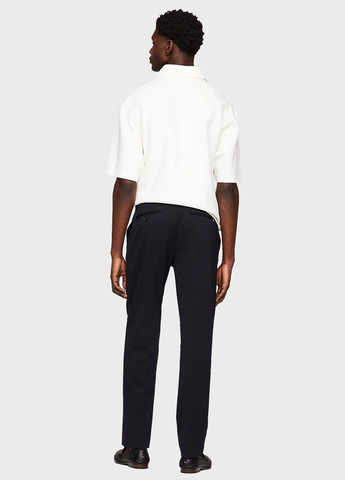 Темно-синие кэжуал, классические демисезонные зауженные брюки Tommy Hilfiger