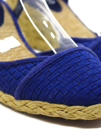 Синие босоножки Ralph Lauren с ремешком на плетеной подошве