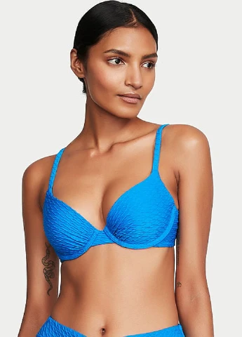 Синий летний купальник (лиф, трусы) раздельный Victoria's Secret