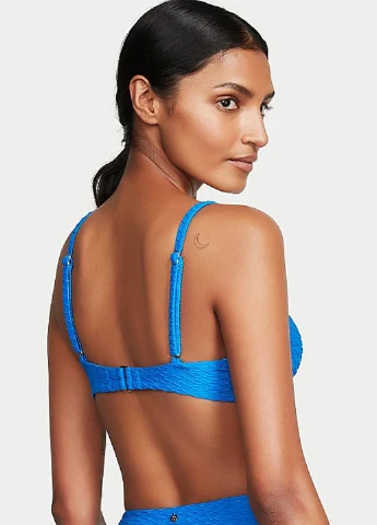 Синий летний купальник (лиф, трусы) раздельный Victoria's Secret
